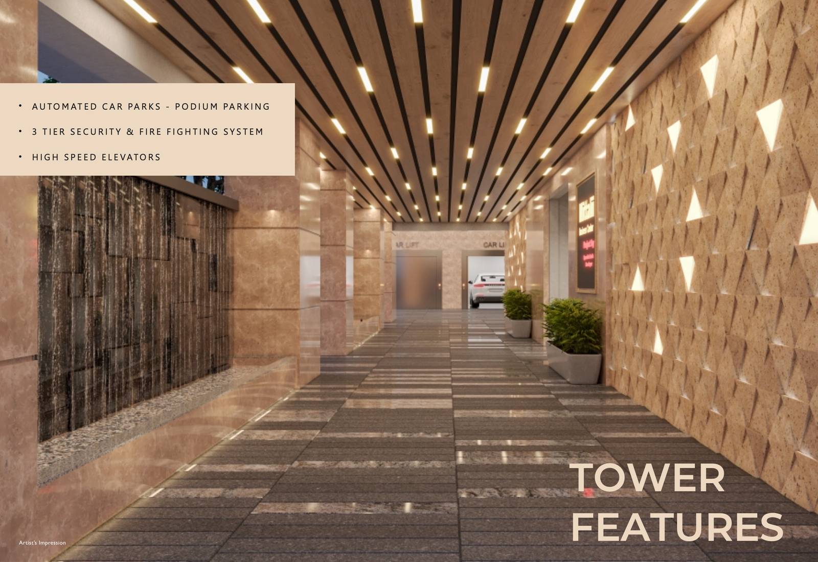 Luxury Lobby at Sparkles Mitali Business Centre Malad East Mumbai