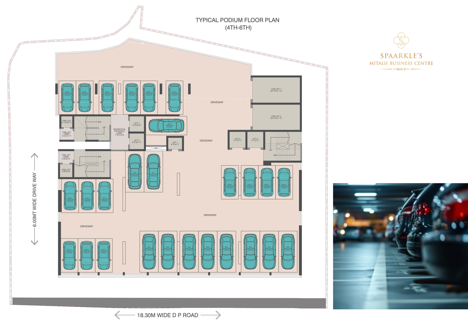 Luxury Floor Plan of Sparkles Mitali Business Centre in Malad East Mumbai Showcasing Premium Office Spaces