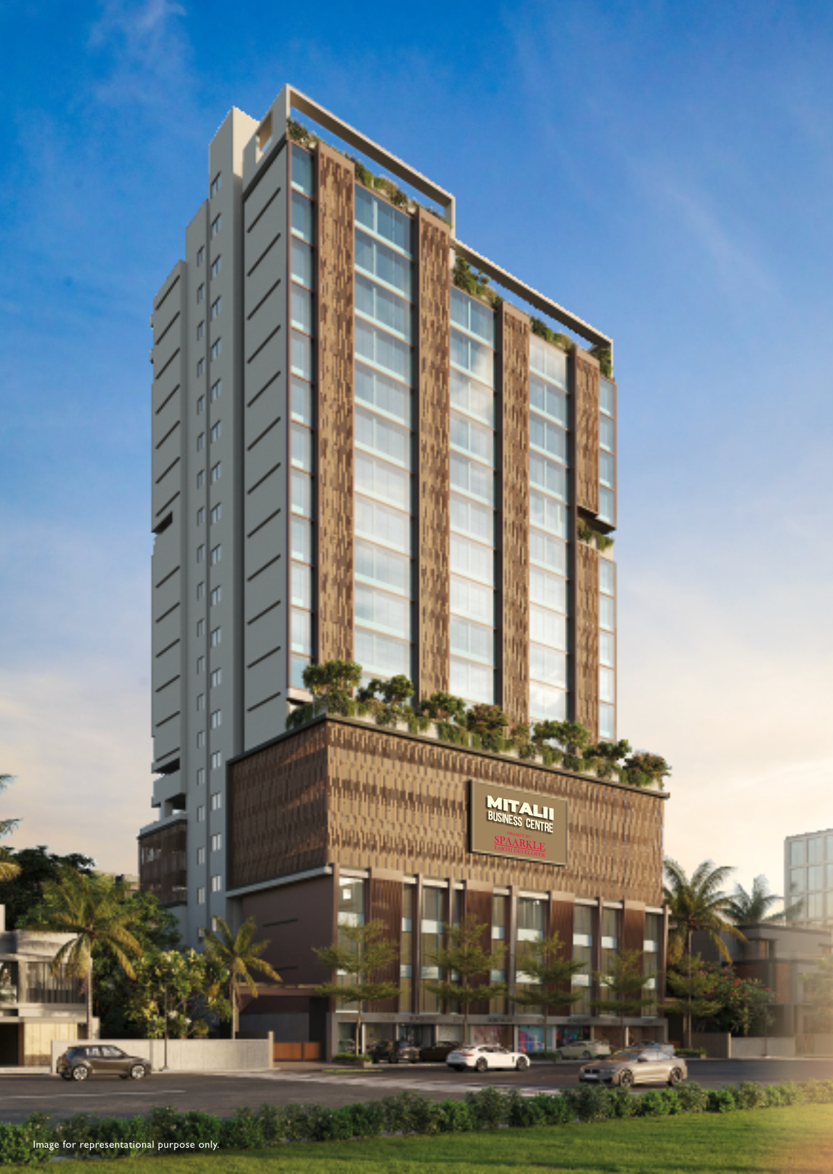Premium Mirror-Finish Boutique Office Building at Sparkles Mitali Business Centre in Malad East Mumbai